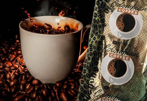 coffee cup Colombian beans