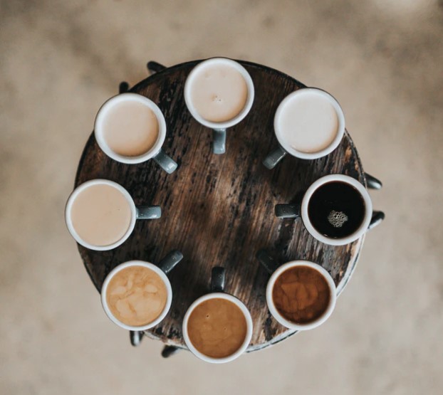 coffee with creamers