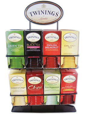 tea bags on rack