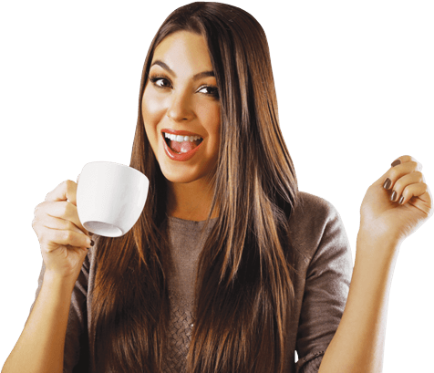 girl drinking coffee tulsa